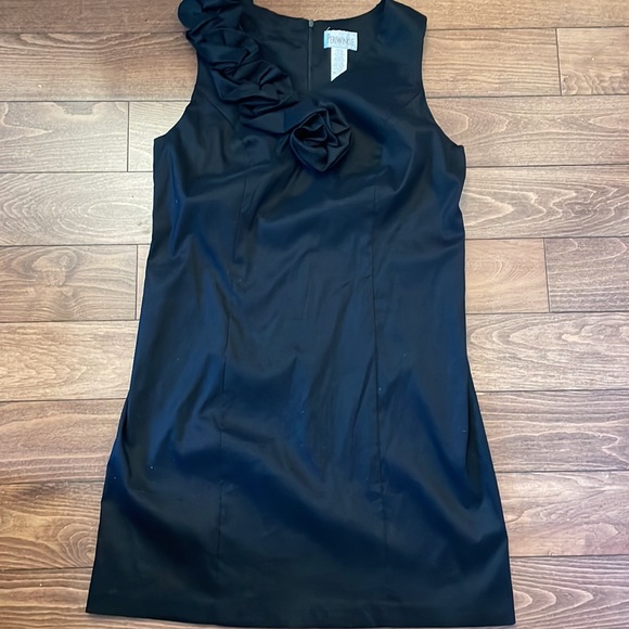 Periwinkle by Barlow Black Fitted Dress Size 14W - Picture 6 of 10